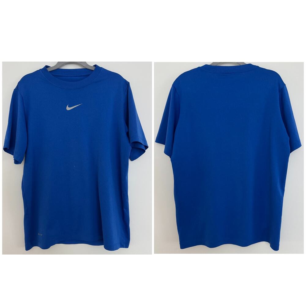 Nike Swoosh Dri-Fit Tee in Blue